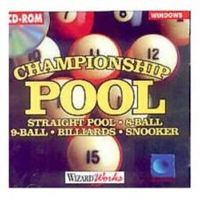 Championship Pool PC CD top down billiards table sports game Snooker 8-Ball etc picture