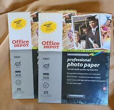 NEW & SEALED Office Depot Professional Photo Paper 50 Sheets 8.5