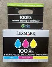 NEW Lexmark 100XL (14N0684) 3 High Yield Inkjet/Ink Cartridge Printer picture