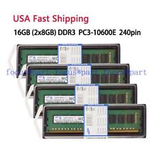 Samsung 32GB 4x8GB PC3-10600E DDR3-1333MHz ECC UDIMM 1.5V Ram for Workstation US picture