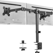 VIVO Black Dual Monitor Desk Mount Adjustable Stand, Fits Screens up to 32