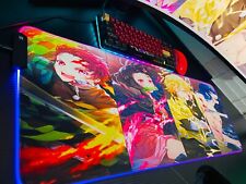 RGB Anime Mouse Pad: Tanjiro, Nezuko, Zenitsu, Inosuke - Best Gaming Desk Mat picture