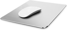 Hard Silver Metal Aluminum Mouse Pad Mat Smooth Magic Ultra Thin Double New picture