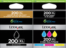 New Genuine Lexmark 200XL BCMY Bundle of 100 Ink Cartridges *SetUp* picture