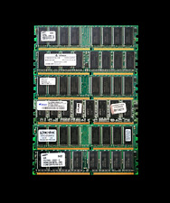 LOT of 6 (2-512MB) (4-256MB) PC2700 DDR-333MHz CL2.5 DIMM Mixed Memory Modules picture