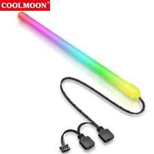 COOLMOON 30CM ARGB RGB Light Tube 5V 3pin/4pin Motherboard Interface New picture