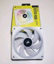 CORSAIR QX RGB Series, iCUE LINK QX120 RGB WHITE, 120mm Magnetic Dome RGB Fan, picture