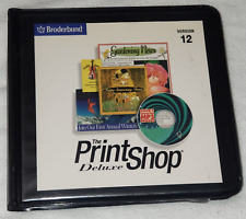 Vintage 2001 Broderbund The Printshop Deluxe Version 12 Disc Set PN: CDBK12A-HDR picture
