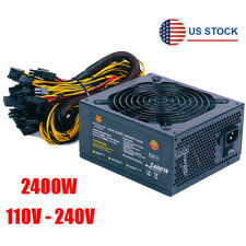 2400W Modular Mining Power Supply For 8 GPU Graphic Card Coin Miner 110V - 240V picture