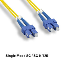 Kentek 2 Meter Single-Mode Fiber Optic Patch Cable SC/SC 9/125 Duplex UPC/UPC picture