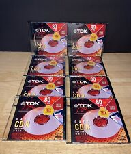 TDK Data CD-R For Computers Writers 80 MIN 700MB Bundle Of 8 picture