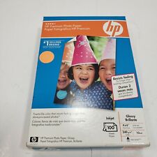 HP PREMIUM PHOTO PAPER INKJET GLOSSY 4X6TAB 10 MIL AUTO SENSE 100 SHEETS Q1990A picture