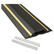 D-Line Medium-Duty Floor Cable Cover 3.25 x 0.5 x 6' Black with Yellow Stripe picture