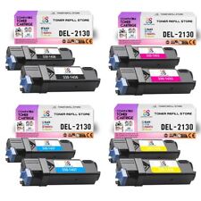 8Pk TRS 2130 BCYM Compatible for Dell 2130CN 2135CN Toner Cartridge picture