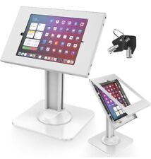 Anti Theft iPad Kiosk Stand, iPad Security Stand, Heavy Duty, Adjustable,White picture