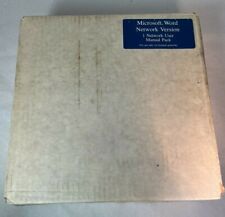 Rare New Old Stock Microsoft Word Network Version - 1 Network User Manual Pack picture