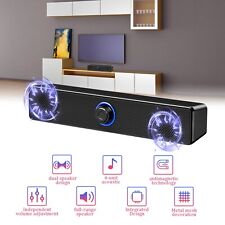 Wired Computer Speakers Stereo 3.5mm Jack Soundbar Bass for Laptop Macbook PC picture