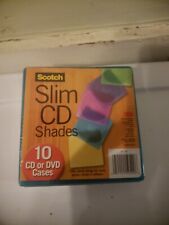 VINTAGE SCOTCH 3M SLIM CD / DVD SHADES / CASES SEALED ~ 10 Pack ~ AV160 picture