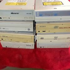 Lot of eight white/beige desktop computer cd rom dvd RW drives picture
