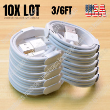 1/10X Bulk Lot USB Fast Cable Charger For Apple iPhone 13 11 8 6 5 Charging Cord picture