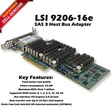 Dell LSI 9206-16e Quad Port SAS 6Gb/s PCI-e 3.0 Host Bus Adapter H3-25448 TFJRW picture