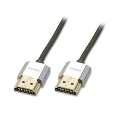 Lindy 41670 0.5m CROMO Slim High Speed HDMI 2.0 Cable with Ethernet, Black, Slim picture