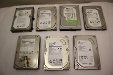 JOB LOT 7 X HARD DRIVES MIXED WESTERN DIGITAL HITACHI SEAGATE UNTESTED FOR PARTS picture