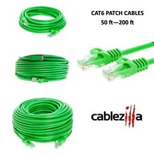 Cat6 Green Patch Cord Network Cable Ethernet LAN RJ45 UTP 50FT- 200FT Multi LOT picture