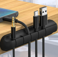 Multi ​USB Cable Organizer Cord Management Charger Desktop Clips Wire Holder picture
