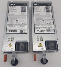 Lot of 2 Dell PowerEdge R720 R820 750W Power Supply 5NF18 9PXCV F9F51 picture