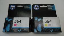 Pair of HP 564 Ink Cartridges Magenta CB319WN Yellow CB320WN - Sealed/Expired picture