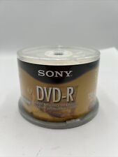 50 Pack Sony DVD-R 4.7 GB 120 Minute Accucore Blank Disc New Factory Sealed picture