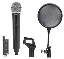 SAMSON Stage XPD2 USB Wireless Podcast Podcasting Microphone+Clip+Pop Filter picture