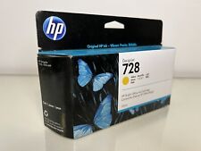 New Genuine HP 728 Yellow 130ml Ink Cartridge F9J65A DesignJet SEALED 2024 picture