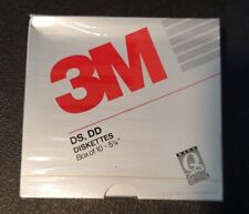 1989 Vintage 3M IBM Formatted Double Density DS DD Diskettes Box of 10 SEALED picture