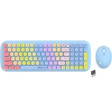 Wireless Keyboards and Mouse Combos UBOTIE Colorful Gradient Rainbow Colored ... picture