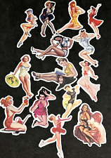 VINTAGE CLASSIC MODELS🔥 LADIES-14 Lot STICKERS-PHONE-LAPTOP GREAT DEAL picture