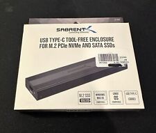 SABRENT USB 3.2 10Gbps Type C Tool Free Enclosure for M.2 PCIe NVMe and SATA SSD picture