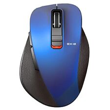 Elecom Wireless Mouse Bluetooth EX-G Silent Design 5Button MSize Blue picture