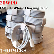 1-10X Lot PD Fast Charge USB-C to iPhone Cable For Apple 14 13 12 11 Po Max Cord picture