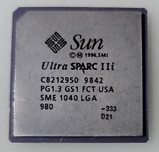 Rare Vintage Sun Ultra Sparc IIi SME1040 LGA Ceramic Processor Gold/Collection picture