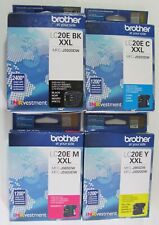 New Open Box Lot 4 Brother LC20E M Y C BK XXL High-Yield Ink Cartridges Sealed picture