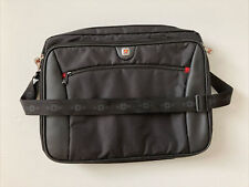 Swiss Army Wenger Men's Gray Laptop Bag Messenger 11x15 Padded Pockets Softshell picture