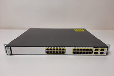 Cisco Catalyst 3750G 24 Port Gigabit Switch 4x SFP IP Base WS-C3750G-24TS-S1U picture