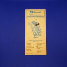 Rockwell R6500 Microprocessor Programming Reference Card picture