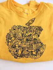 Apple Camp Microsoft Size Small T-Shirt Yellow Rocket Mountains Technology Logo picture