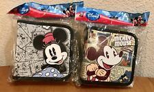 ✅Disney Mickey and Minnie Mouse CD / DVD Case Storage compact disc Vintage combo picture