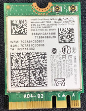 Lenovo X1 Carbon Intel Wireless AC 7260 WiFi Card 04X6007 20200552 7260NGW  picture