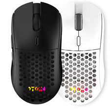 Xenix Creative TITAN GV AIR Perforated Wireless Gaming Mouse Black White picture