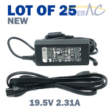 Lot of 25 Wholesale NEW Genuine Dell AC Adapter 19.5V 2.31A 45W 4.5*3.0mm w/PC picture